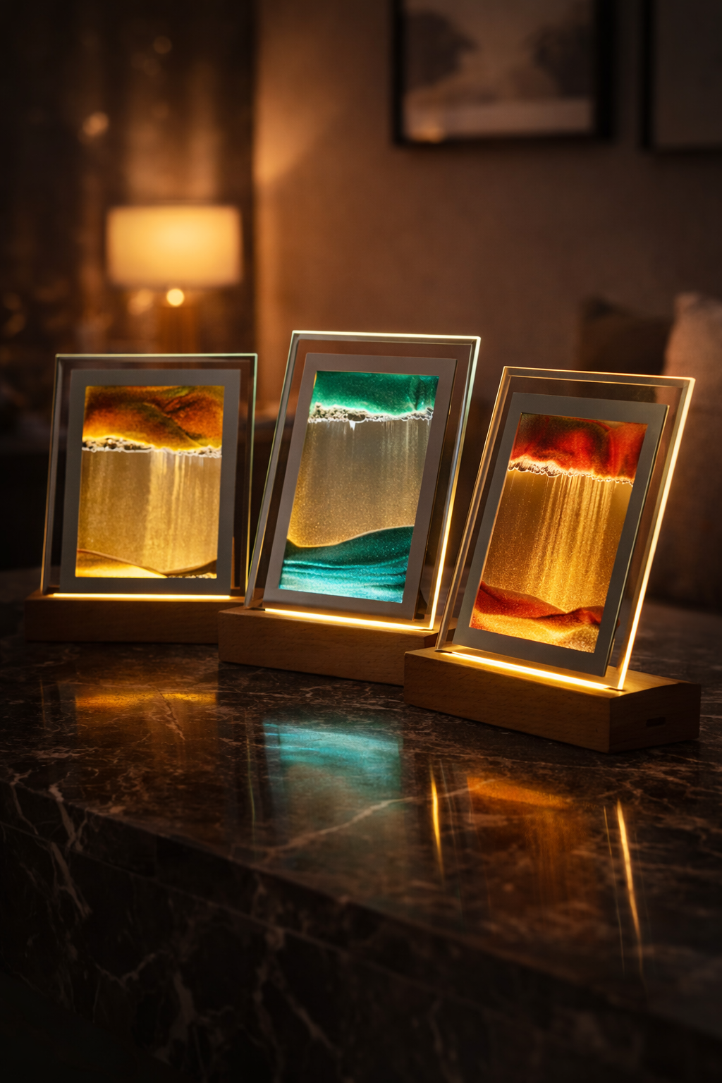 LumiSand Frame™ – Moving Sand Art Lamp