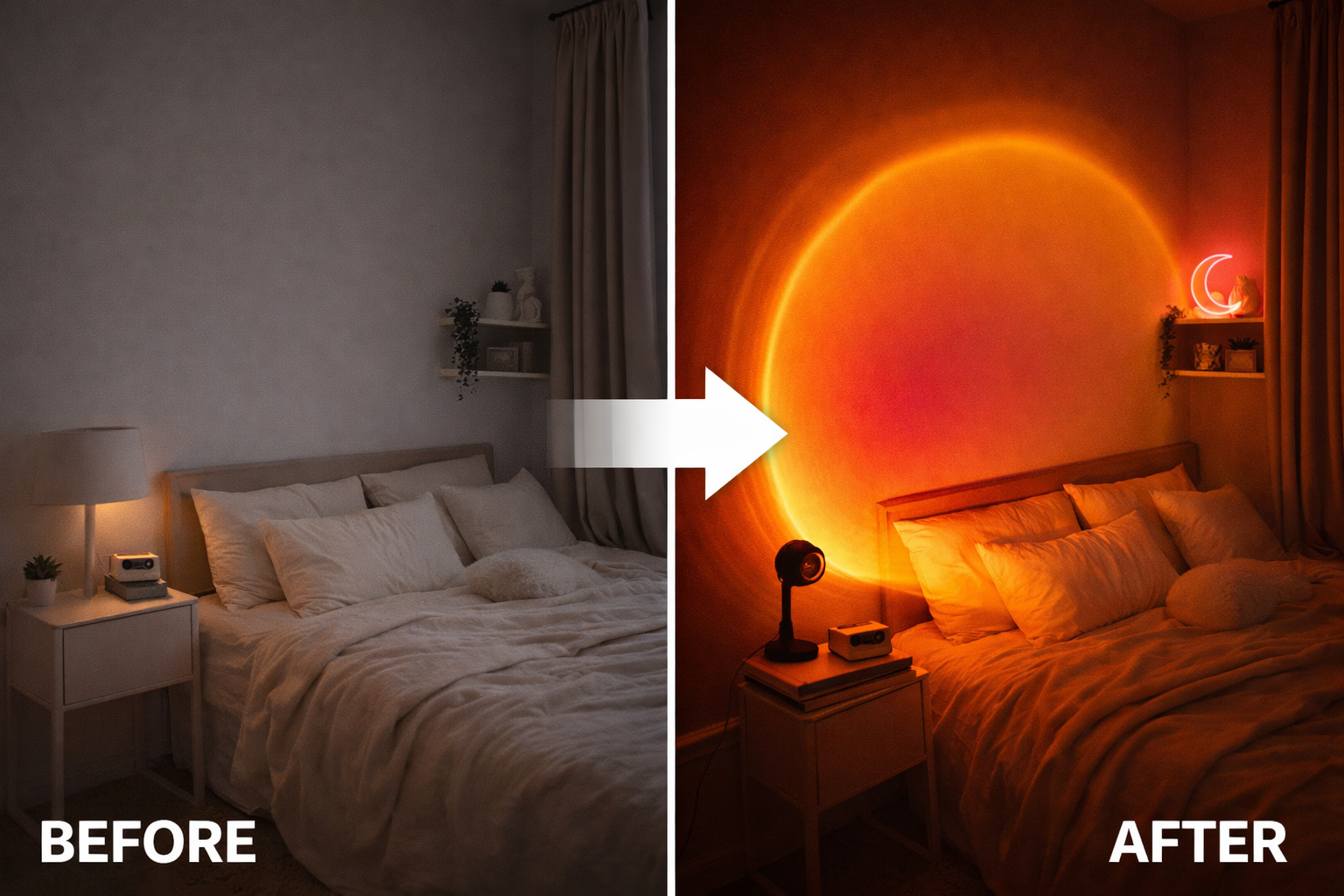Sunset Project Lamp - Aesthetic Room Light