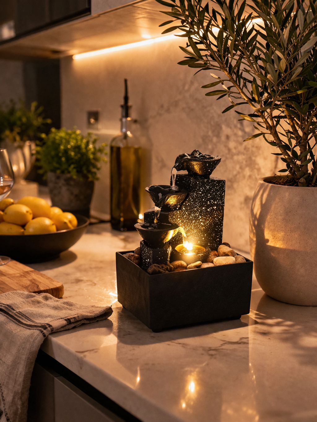 Zen Flow Fountain - Relaxing Waterfall Decor