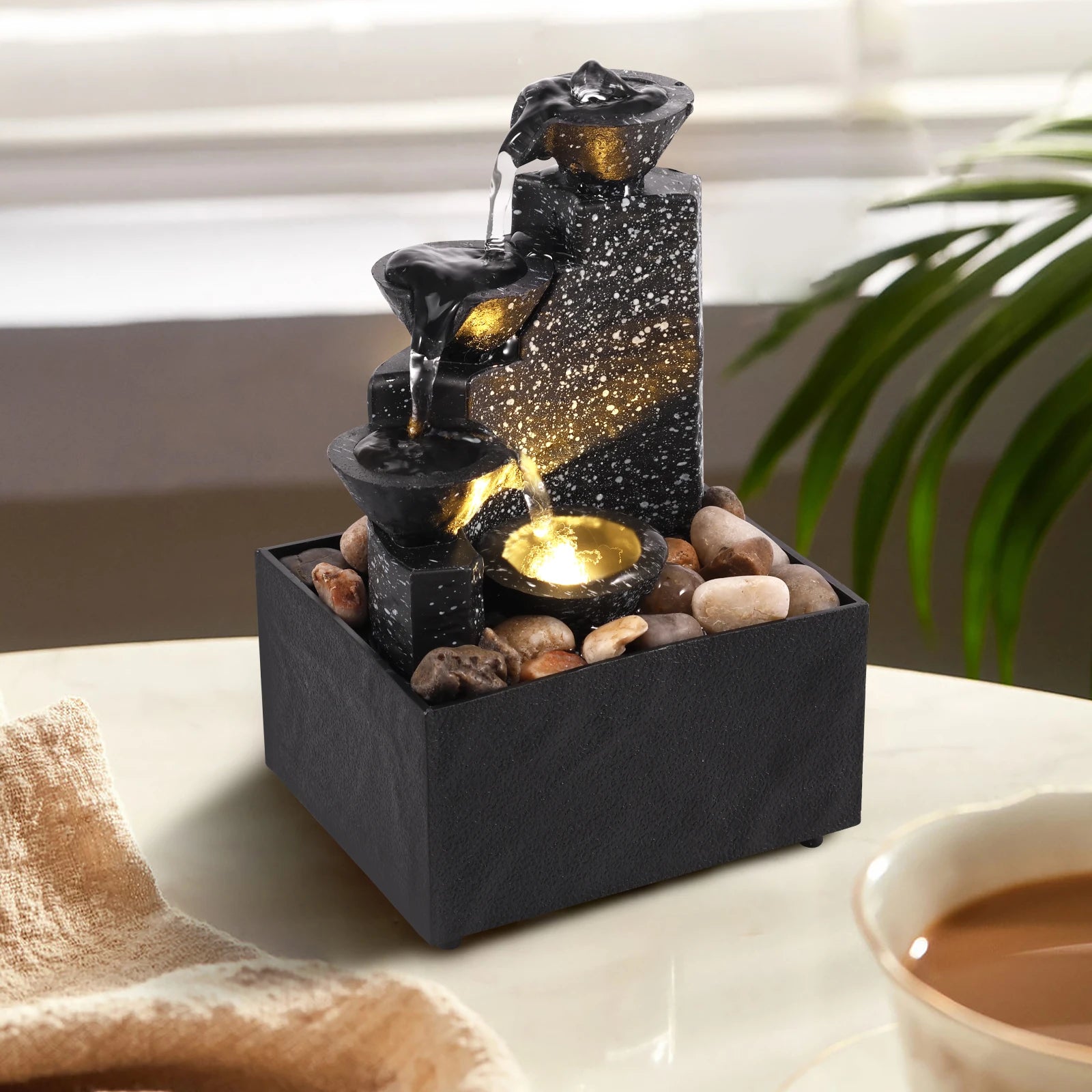 Zen Flow Fountain - Relaxing Waterfall Decor